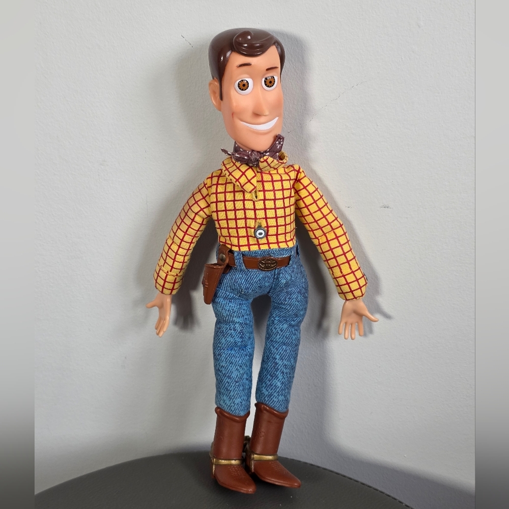 Disney Toy Story Talking Woody Doll Thinkway Toys Sheriff Woody Plush 12"